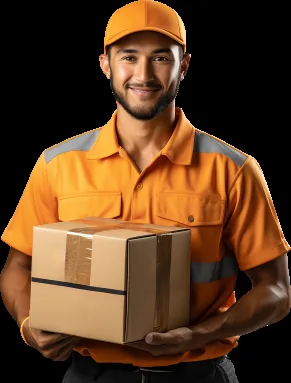 Professional moving worker