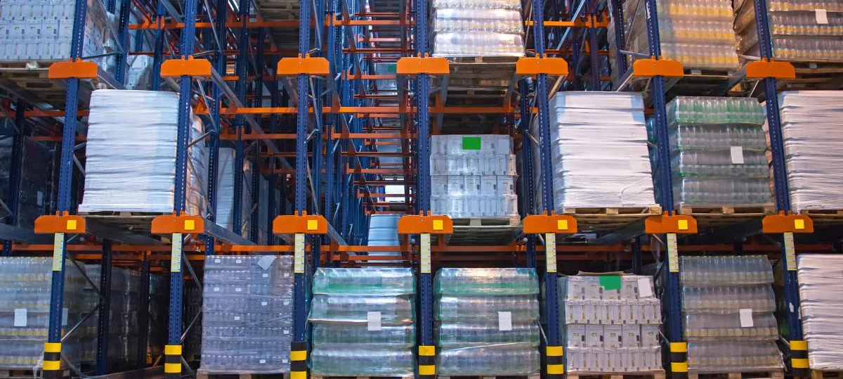 Storage area for packed household and office goods