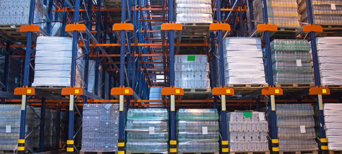 Storage area for packed household and office goods